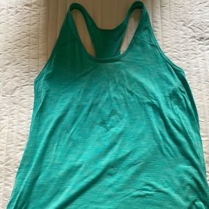 Bright teal lululemon tank. Size 8